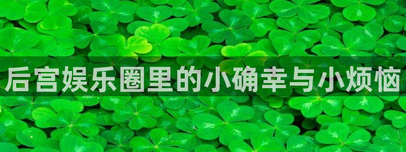 壹号电子娱乐app下载最新版本安装：后宫娱乐圈里的小确幸与小烦恼